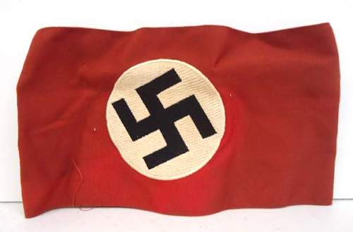 German nazi waffen ss shultz staffel officers arm band