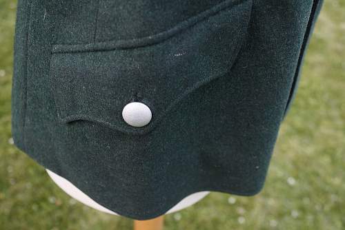 Rare green Open collar early SS tunic