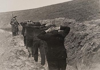 SS officers in Poland, ca. late 1939,  ethnic German Selbstschutz.