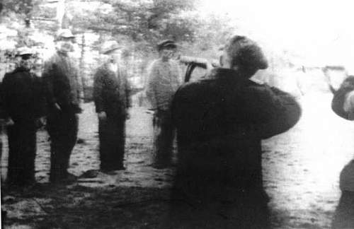 SS officers in Poland, ca. late 1939,  ethnic German Selbstschutz.