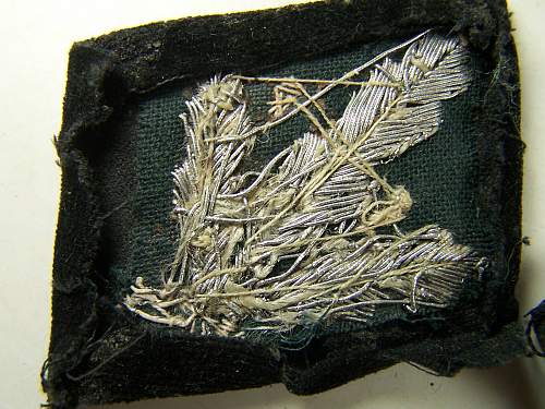 SS Gruppenfuehrer collar tabs