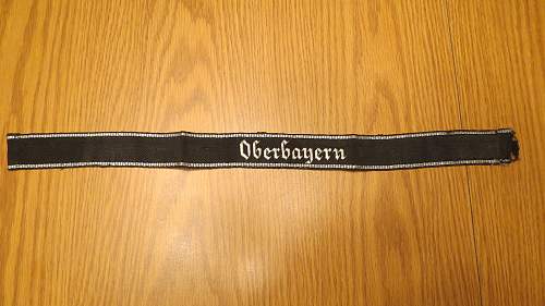 Oberbayern cuff title.