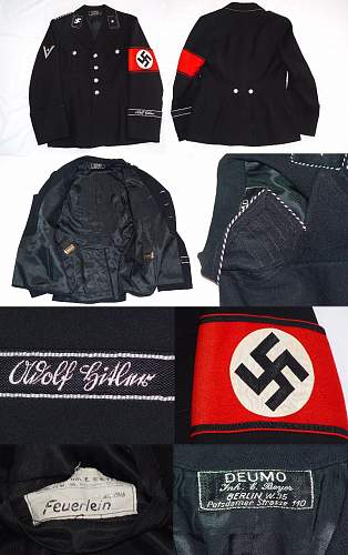 SS StandartEnfuhrer black dress uniform