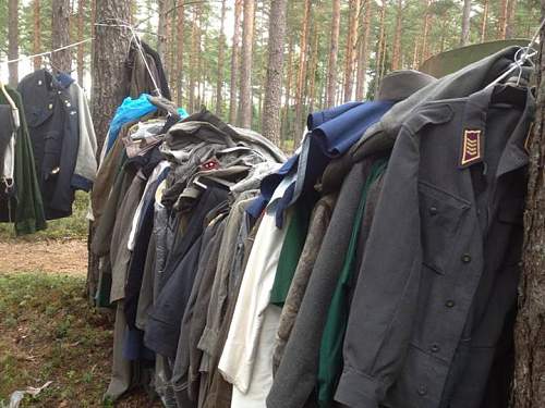 Finnish SS volunteer tunic and much Finnish and Soviet gear found!