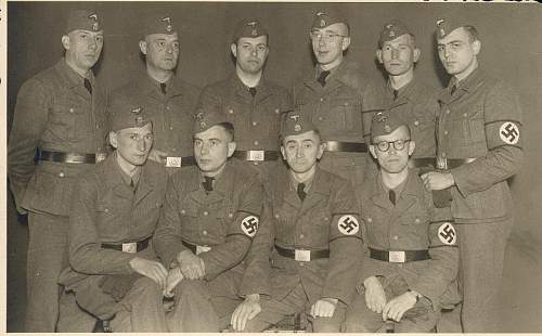 Flemish legion Waffen SS men with SS brassard....something I had not seen in fifty years of looking.