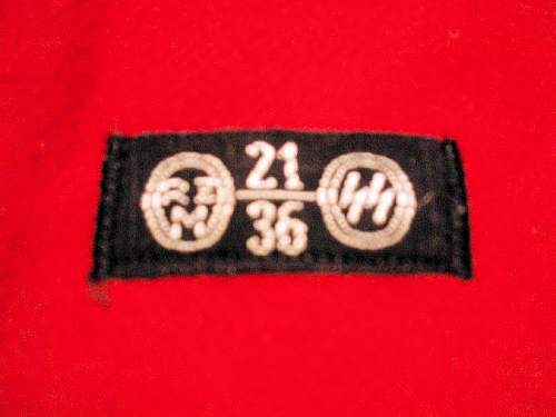 Wool NSDAP armband with SS cloth tag