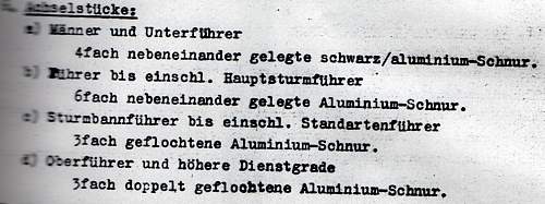 Allgemeine-SS shoulderboard for the rank group SS-Brigadefuhrer through Reichsfuhrer-SS