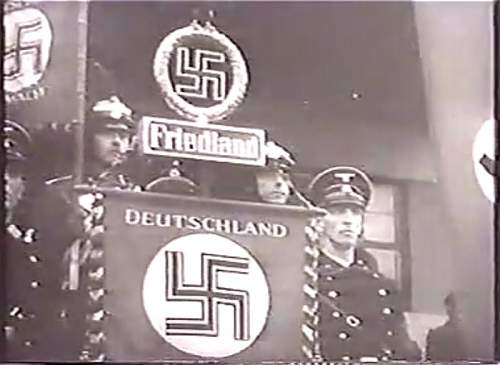 Black SS uniform in wear, 1943