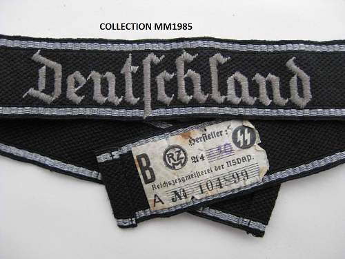 SS Prinz Eugen embroided cufftitle for review