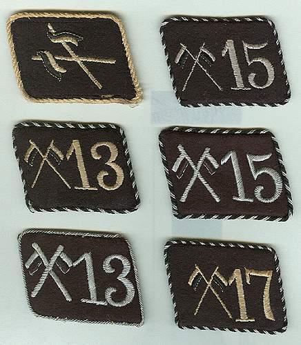 early Allgemeine cavalry tab