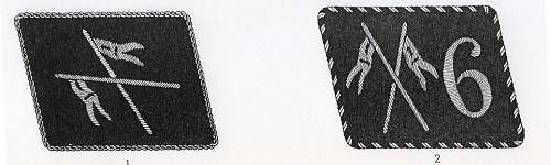 early Allgemeine cavalry tab