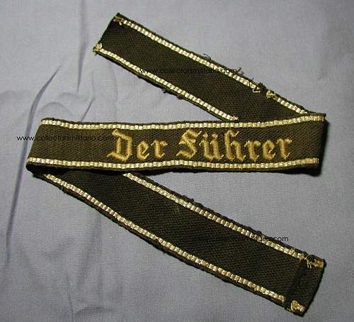 Is this &quot;Der Fuhrer&quot; Cufftitle an original or a fake?