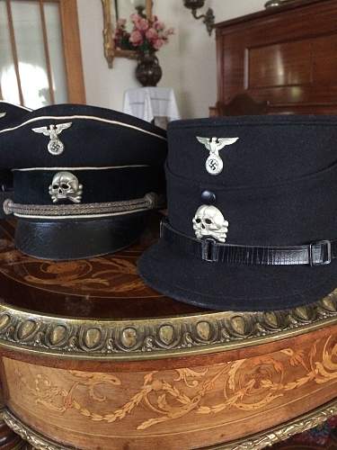 SS head wear with Danzig badge.