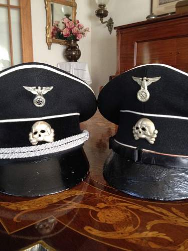 SS head wear with Danzig badge.