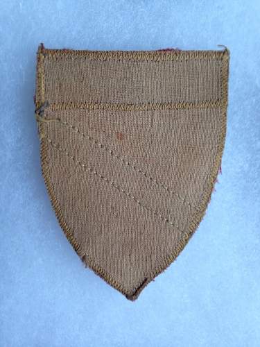 Two Latvian SS sleeve shields - Original/Fake
