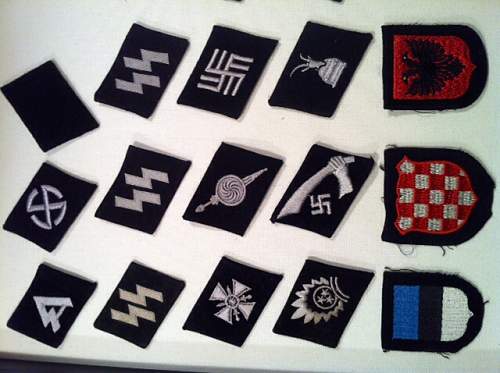 Some of my SS insignia...Enjoy! More to come...