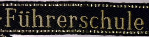 SS-Führerschule Tölz Armband