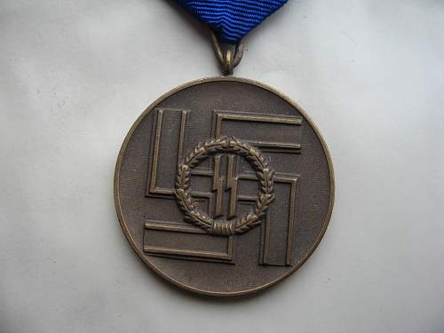 is this an original ss 8yr medal