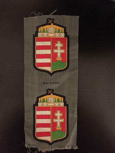Hungarian volunteer sleeve insignia