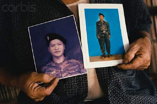 Hmong soldier wearing SS camo?
