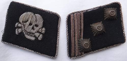 Totenkopf collar tabs