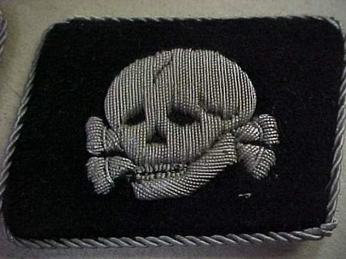 Totenkopf collar tabs