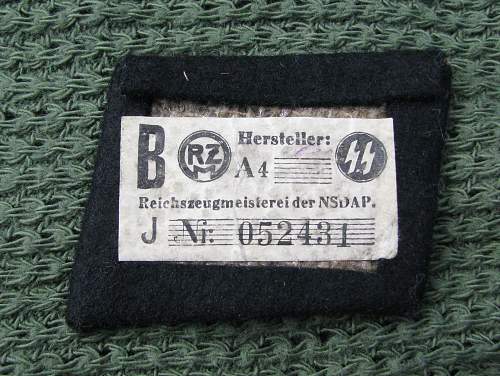 Officer's Bullion Collar Tab