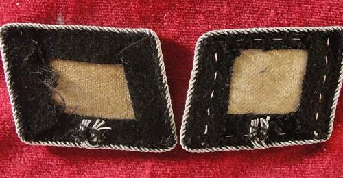 Embroidered SS Officer's Collar Tabs