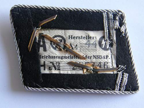 Obersturmführer Collar Tabs