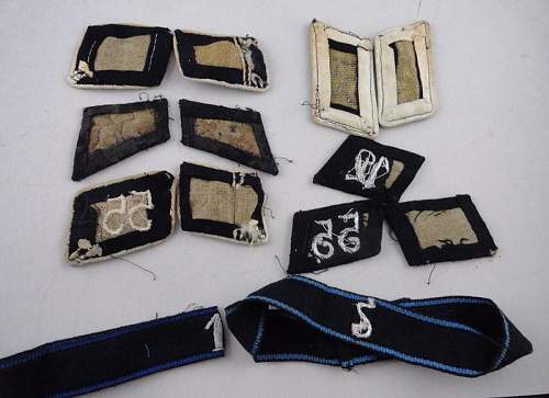 A-SS Insignia Set with pre 34 Collar tabs and Shoulderboard