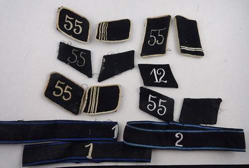 A-SS Insignia Set with pre 34 Collar tabs and Shoulderboard