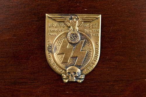 SS Gruppe West March '33 Tinnie/Badge