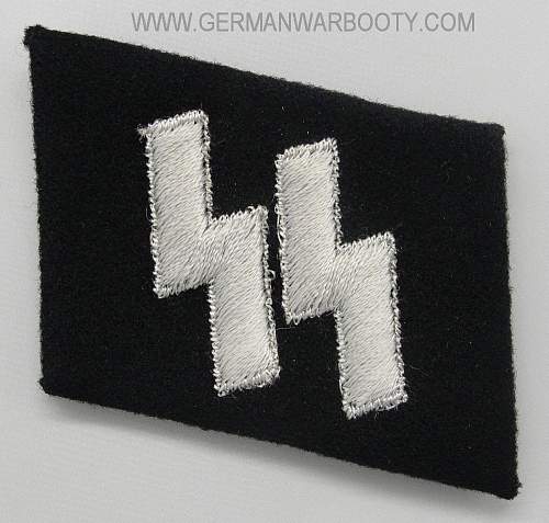 SS EM/NCO's Collar Tab (Machine-Embroidered Runes) - Original/Fake?