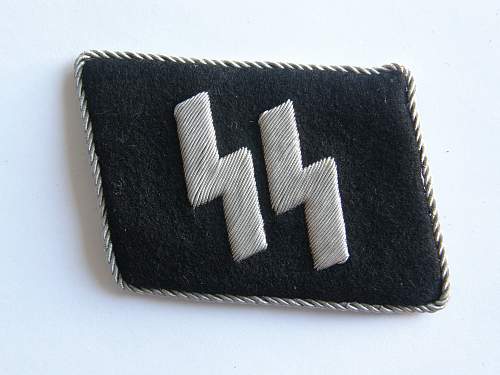 SS storm leader (lieutenant) (untersturmfuhrer) collar tab