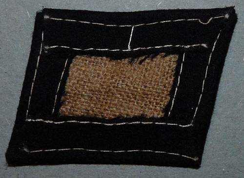 Latvian SS early collar tab (with swastika) - Original/Fake?