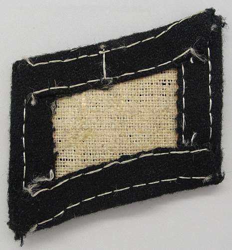 Latvian SS early collar tab (with swastika) - Original/Fake?