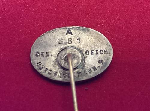 Förderndes Mitglied der SS pin - Dreschler - Low number