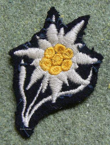 SS Gebirgsjaeger Hat Edelweiss