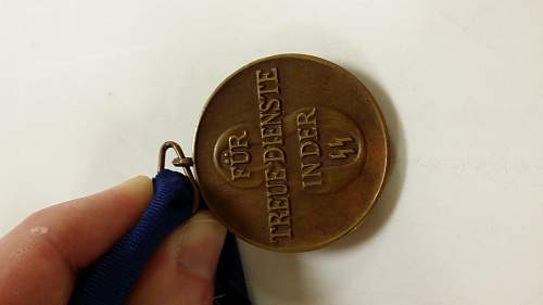 Type 1 SS 8-Year Service Medal (Dienstauszeichnung)