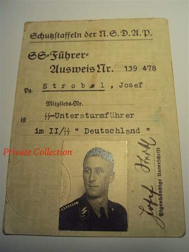 Hauptsturmführer Josef Strobl's SS-VT Greatcoat