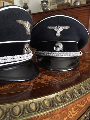 black SS officer's cap,  special model, ca, 1936-7