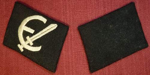 Estonia SS collar tab set