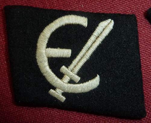 Estonia SS collar tab set