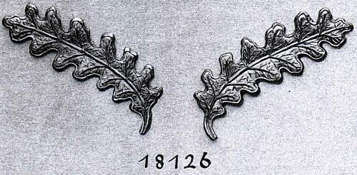 Very Early Standartenfuhrer Collar Tabs