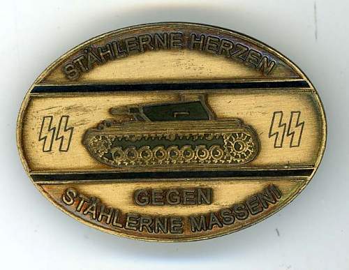 real ss tank badge and armband?