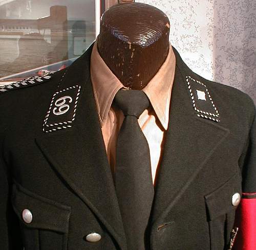 black SS uniform in wear