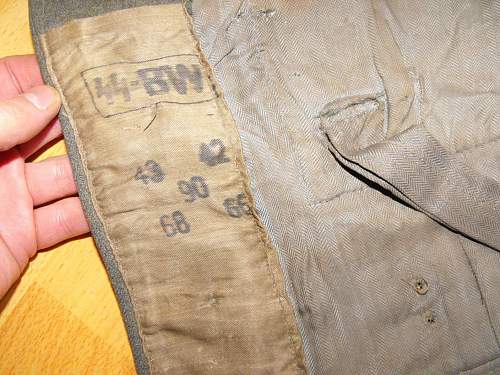 Rest of a SS M43 Fieldjacket ORIGINAL