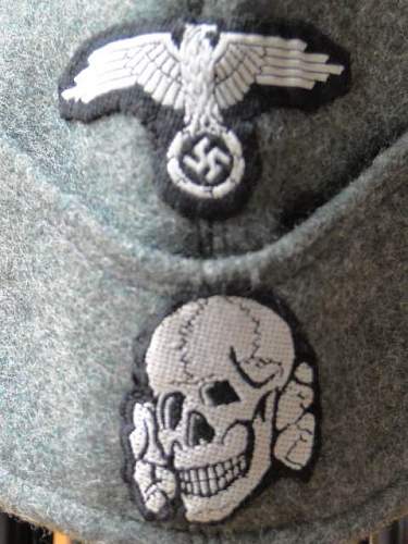 German SS side cap EC