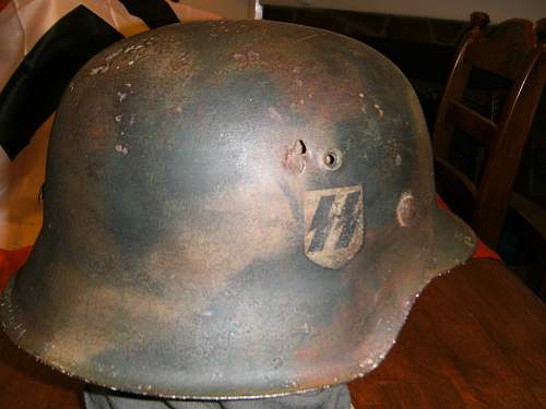 Leibstandarte SS camo M42 Helmet