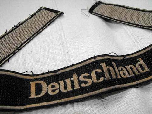 Bevo Deutschland cuff title: cloth cap insignias